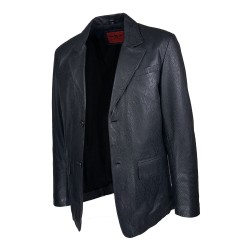 Veste Arrezo  blazer homme cuir imprimé crocodile  vue de tiers ouvert