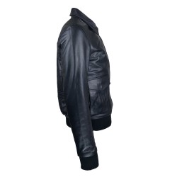 Blouson homme cuir Fly jacket vue de coté Spitfire .jpg