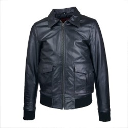 Blouson homme cuir Fly jacket vue de face sans Spitfire