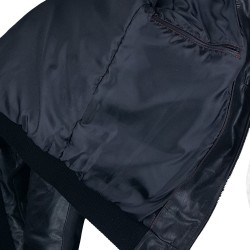 Blouson homme cuir Fly jacket vue intérieur Spitfire .jpg