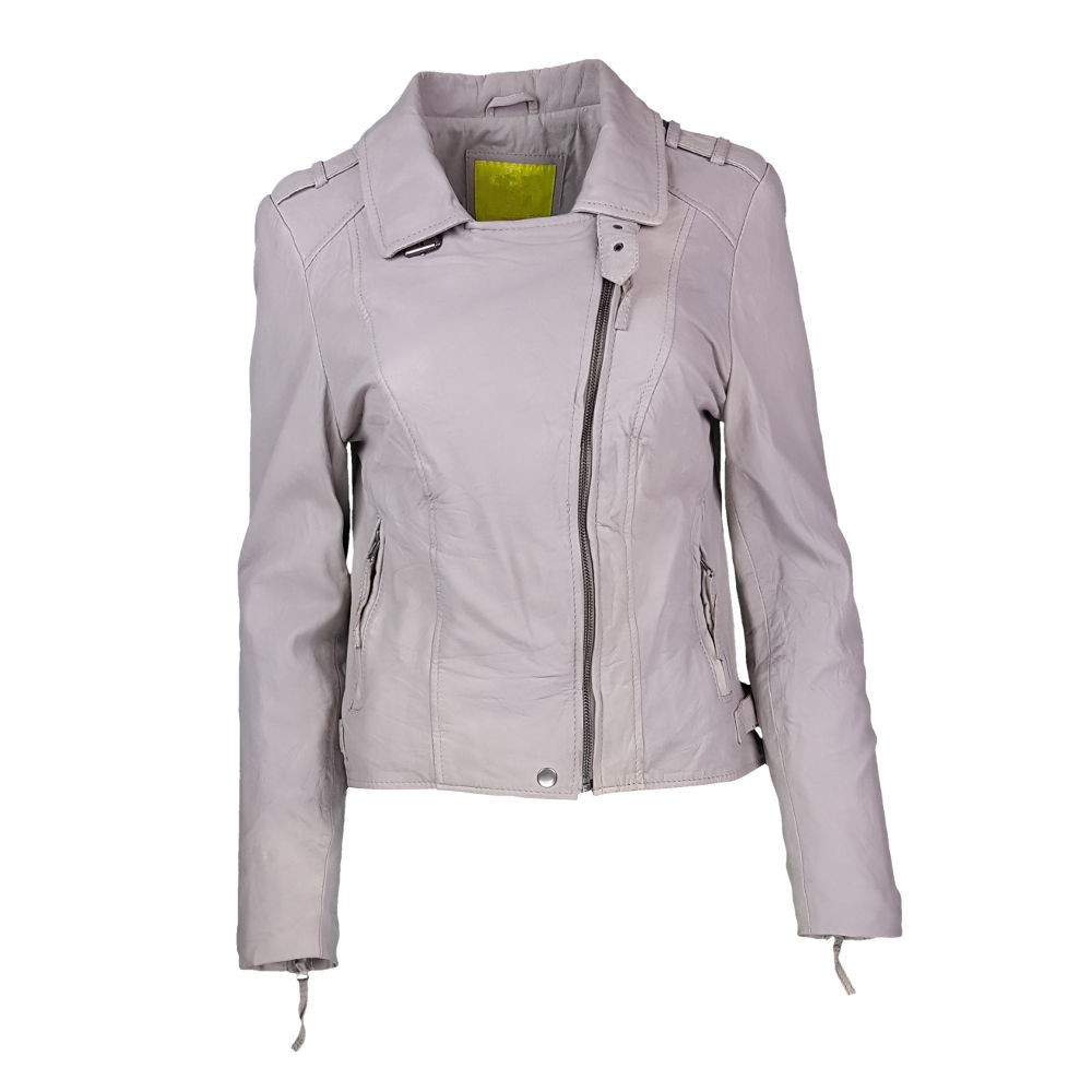 blouson perfecto cuir pour femme vue de face