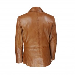 veste blazer homme cuir genevo vue de dos