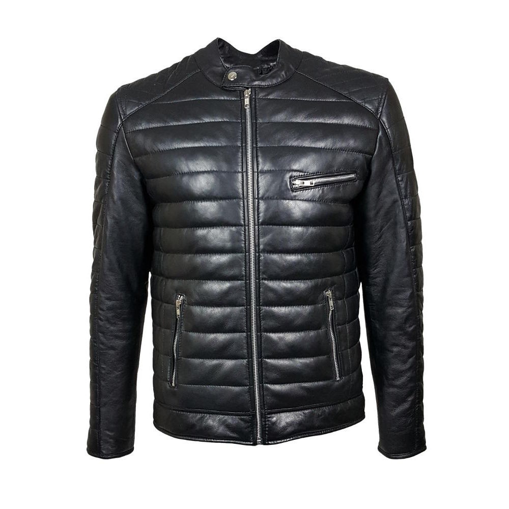 US Men Leather Jacket Hommes veste cuir Herren Lederjacke chaqueta de cuero R46b