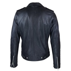 perfecto homme cuir south black vue de dos