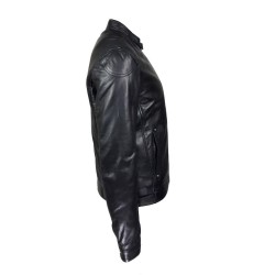 blouson homme cuir style motard atlanta vue de cote