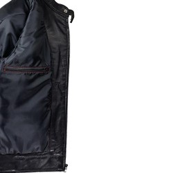 blouson homme cuir style motard atlanta vue interieur