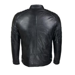 blouson homme cuir style motard gola black vue de dos