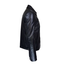 veste homme en cuir apolo vue cote