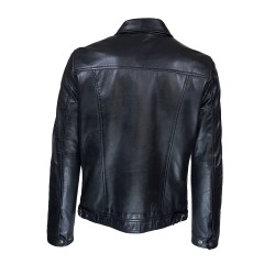 veste homme en cuir apolo vue de dos