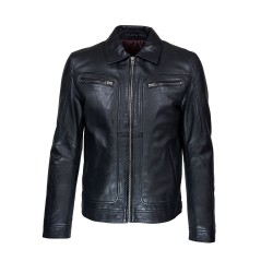 veste homme en cuir apolo vue de face