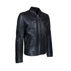 veste homme en cuir apolo vue de profil