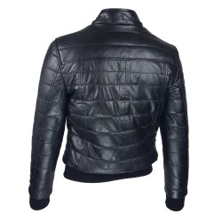 blouson noir capuche dos tiers