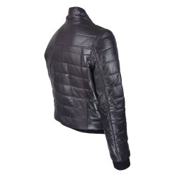 blouson marron capuche dos tiers