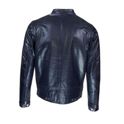 blouson homme cuir style motard minesota black vue de dos