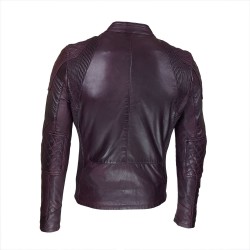 blouson homme cuir style motard mega vue de dos