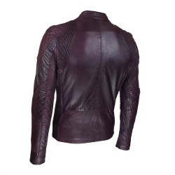 blouson homme cuir style motard mega vue de trois tiers