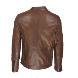 blouson homme cuir style motard montana vue de dos