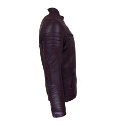 blouson homme cuir style motard nevada vue de cote