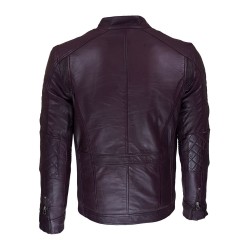 blouson homme cuir style motard nevada vue de dos