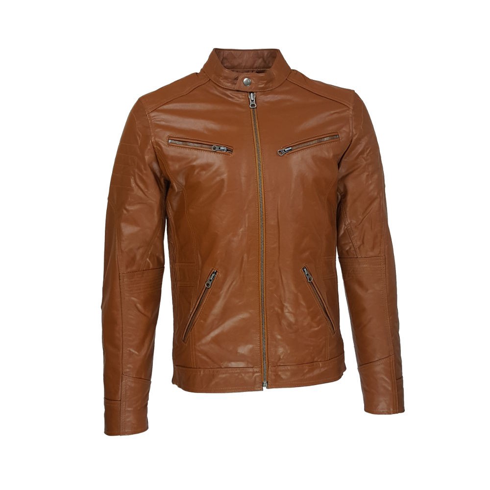 blouson homme cuir montova vue de face