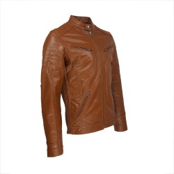 blouson homme cuir montova vue de tiers