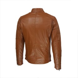 blouson homme cuir montova vue de trois tiers