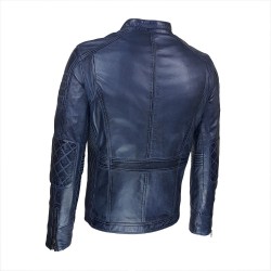 blouson homme cuir style motard delta vue trois tiers