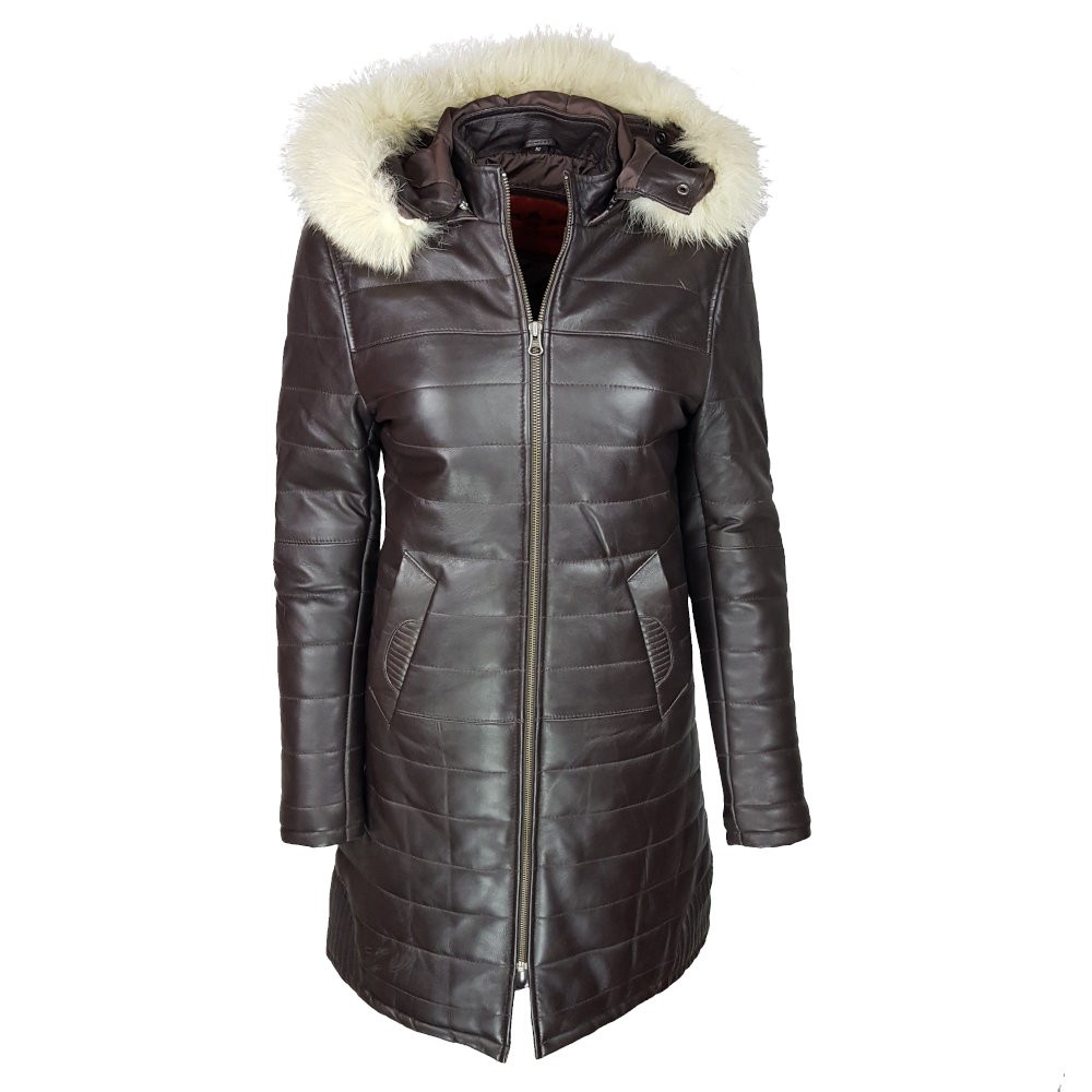 manteau-cuir-femme-maron-face-capuche