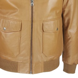 blouson-en-cuir -homme-fly-jacket -aviateur-cognac-plan-deux-poches