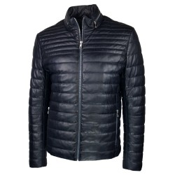 doudoun –blouson-en- cuir-bleu-nuit-matelasse-reykjavik-tiers