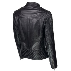 blouson-femme-en-cuir-agneau-biker-deux-bandes-trois-quart-marron