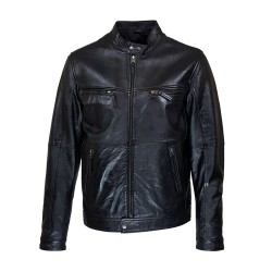 blouson homme cuir style motard america vue de face