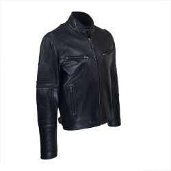 blouson homme cuir prima black vue de tiers