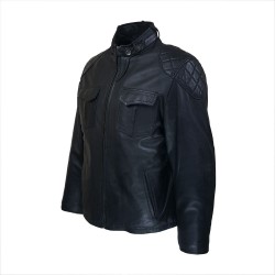 blouson homme cuir style motard alberta vue de profil