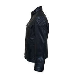 blouson homme cuir style motard alberta vue de cote