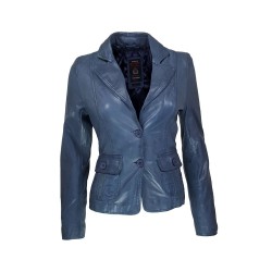 Teco leather women's jacket