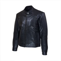 blouson homme cuir briya black vue de  tiers