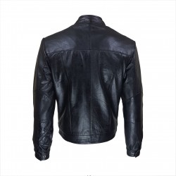 blouson homme cuir briya black vue de dos