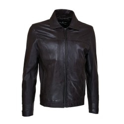 black lamdo leather men's...