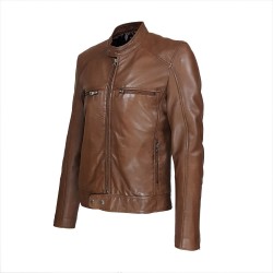 blouson homme cuir style motard palestra vue de tiers