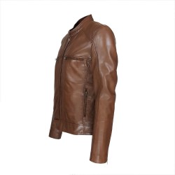 blouson homme cuir style motard palestra vue de profil