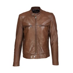 blouson homme cuir style motard palestra vue de face